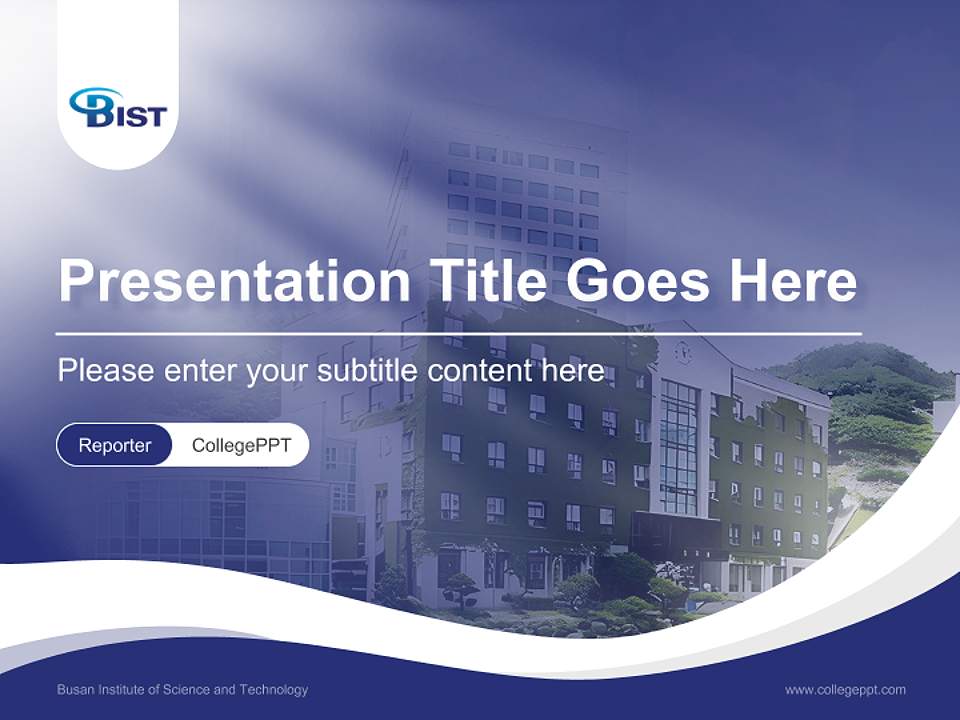 Busan Institute of Science and Technology Lecture Sharing and Networking Event PPT Template4:3 ratio PPT effect preview image4