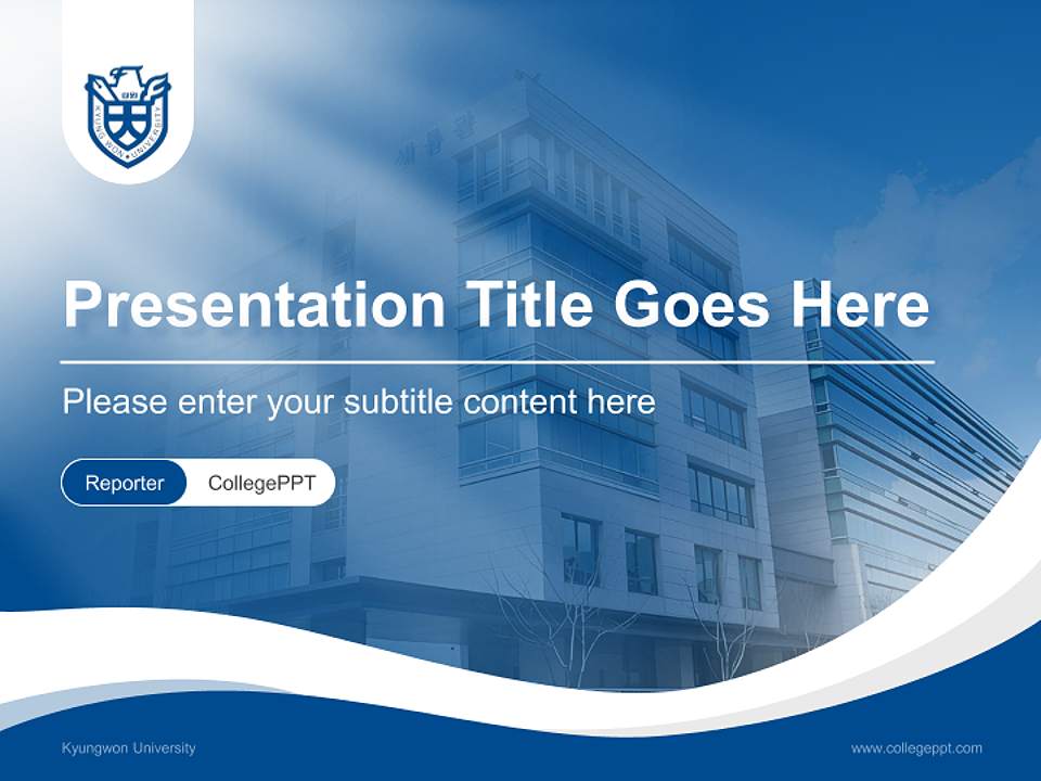 Kyungwon University Lecture Sharing and Networking Event PPT Template4:3 ratio PPT effect preview image4