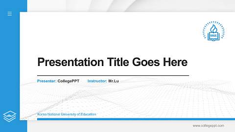 Korea National University of Education Thesis Proposal/Graduation Defense PPT Template
