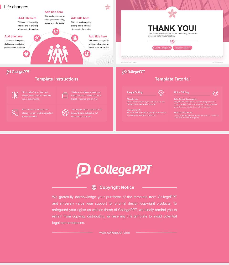 Gakushuin Women’s College National Scholarship Defense PPT Template16:9 ratio PPT effect preview image4