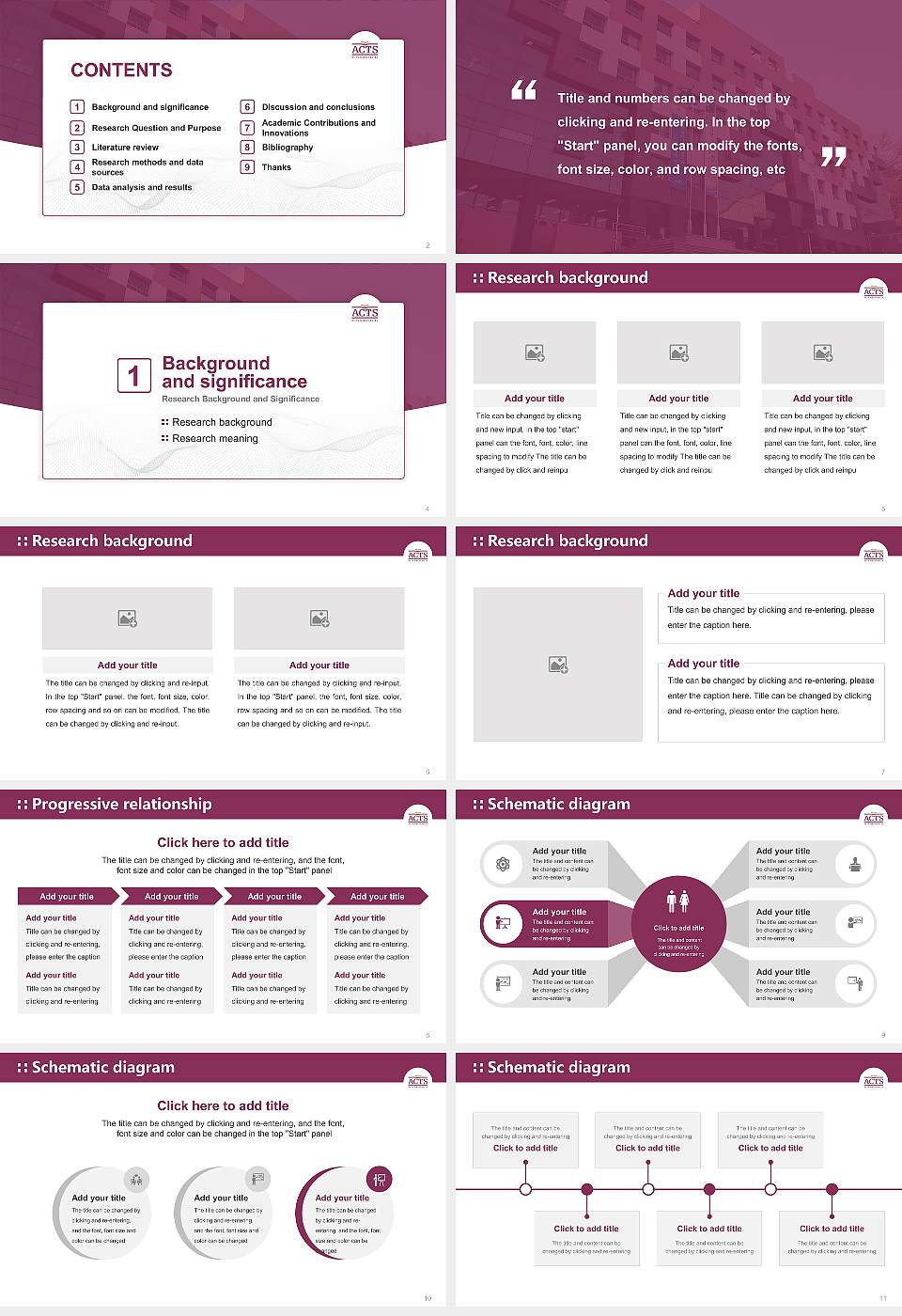 Asia United Theological University Graduation Thesis Defense PPT Template16:9 ratio PPT effect preview image2