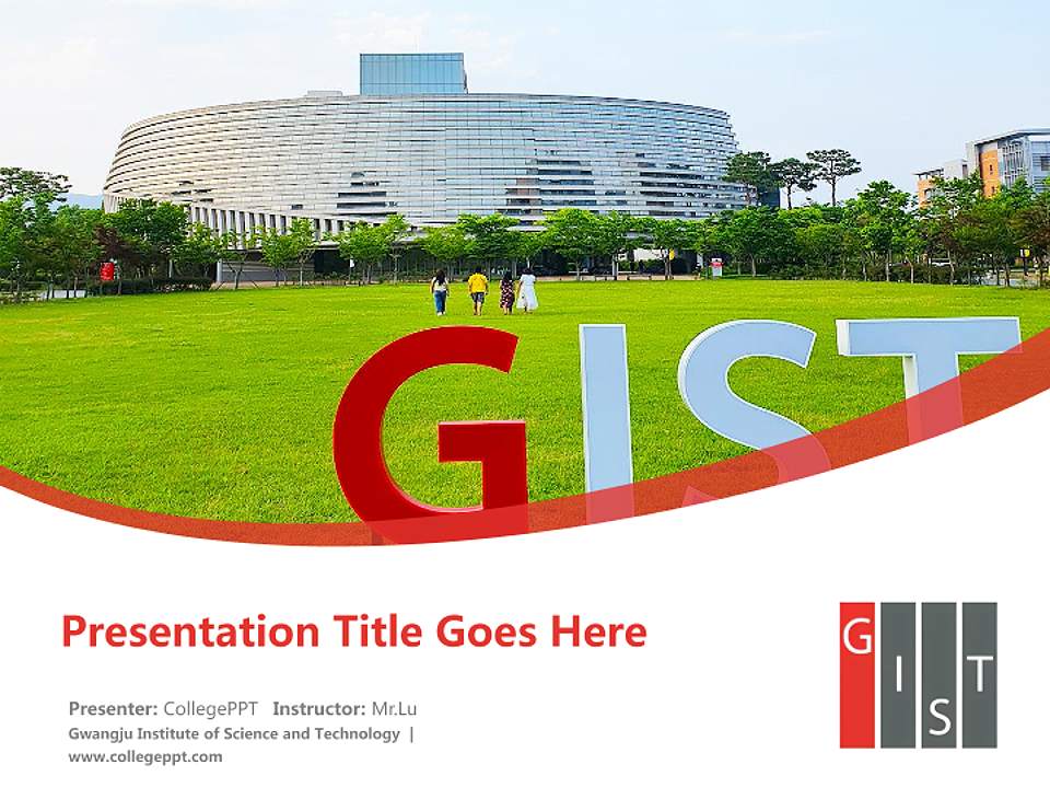 Gwangju Institute of Science and Technology Course/Courseware Creation PPT Template4:3 ratio PPT effect preview image5