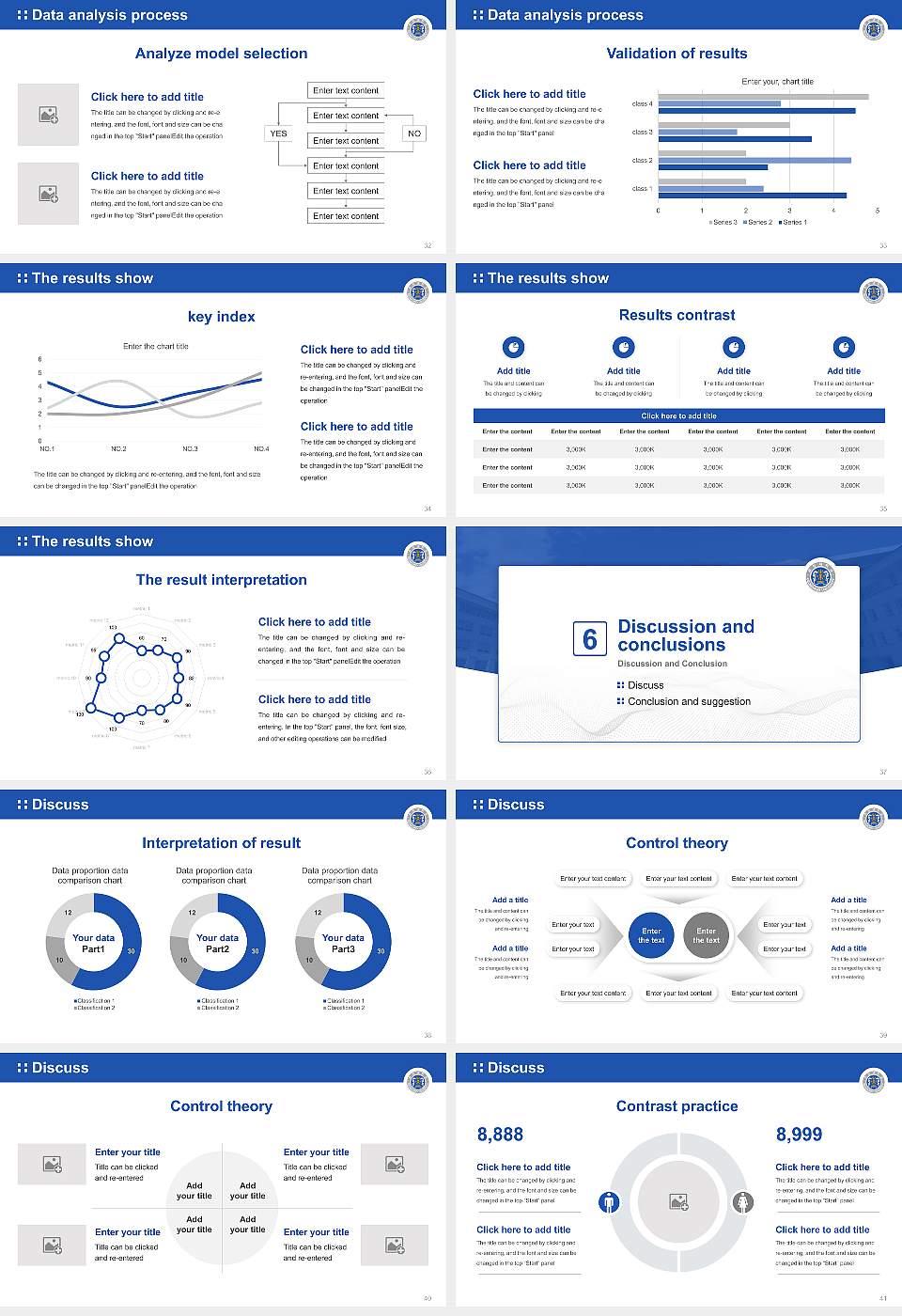 Geumgang University Graduation Thesis Defense PPT Template16:9 ratio PPT effect preview image5