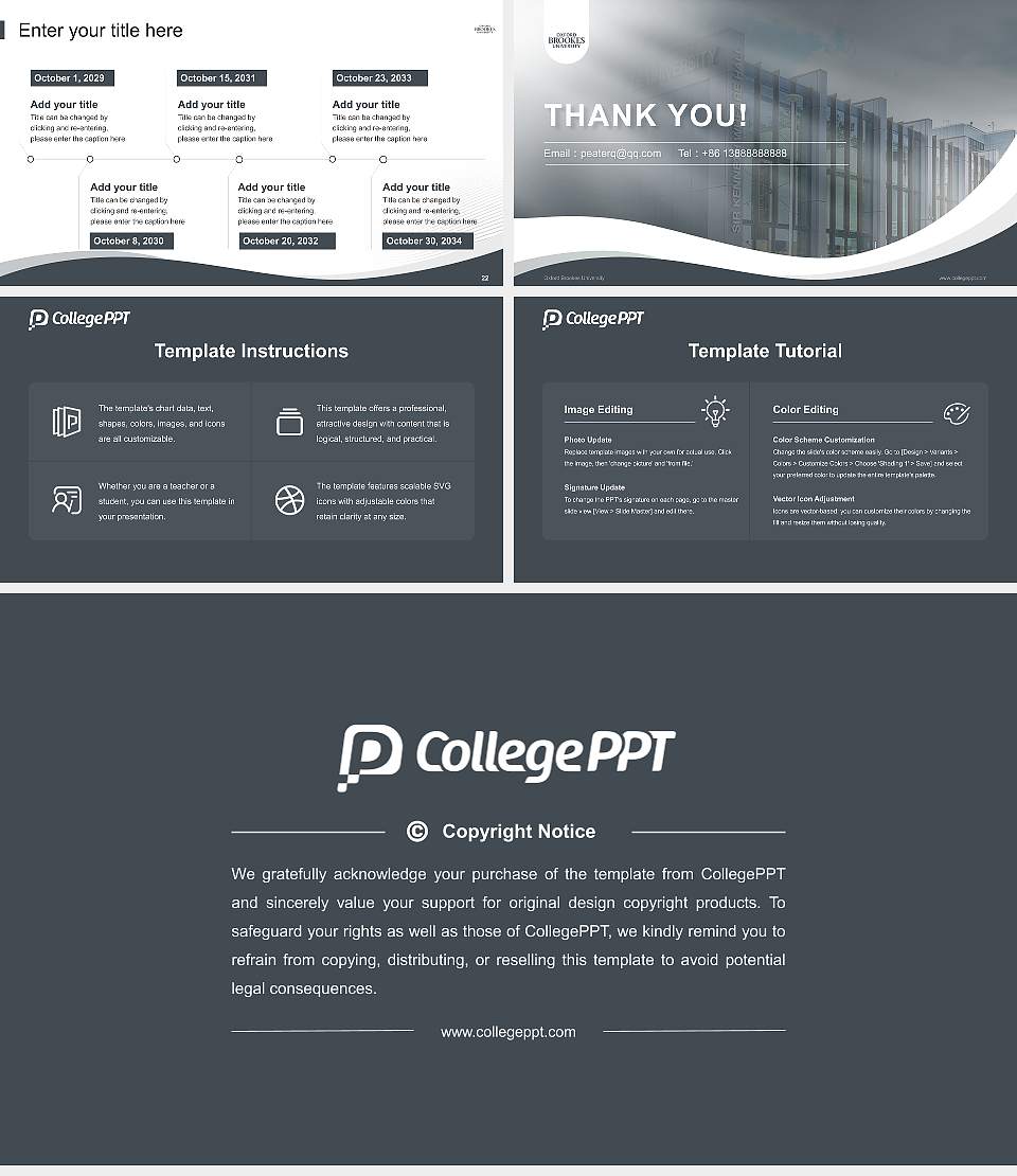 Oxford Brookes University Lecture Sharing and Networking Event PPT Template16:9 ratio PPT effect preview image4