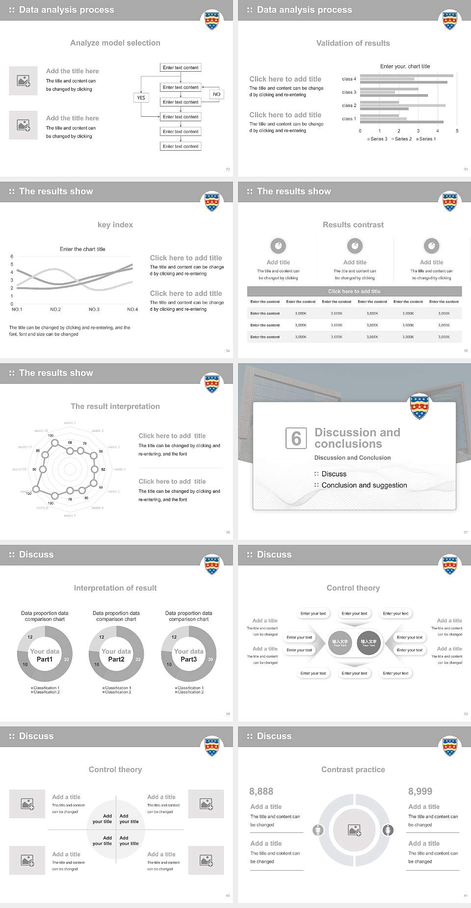 University of Plymouth Graduation Thesis Defense PPT Template4:3 ratio PPT effect preview image5