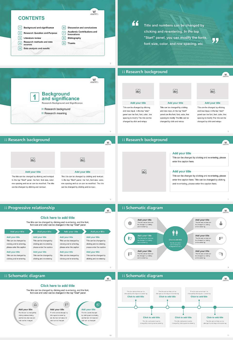 Wrexham Glynd?r University Graduation Thesis Defense PPT Template16:9 ratio PPT effect preview image2