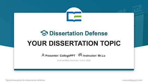 Jeonnam State University Graduation Thesis Defense PPT Template