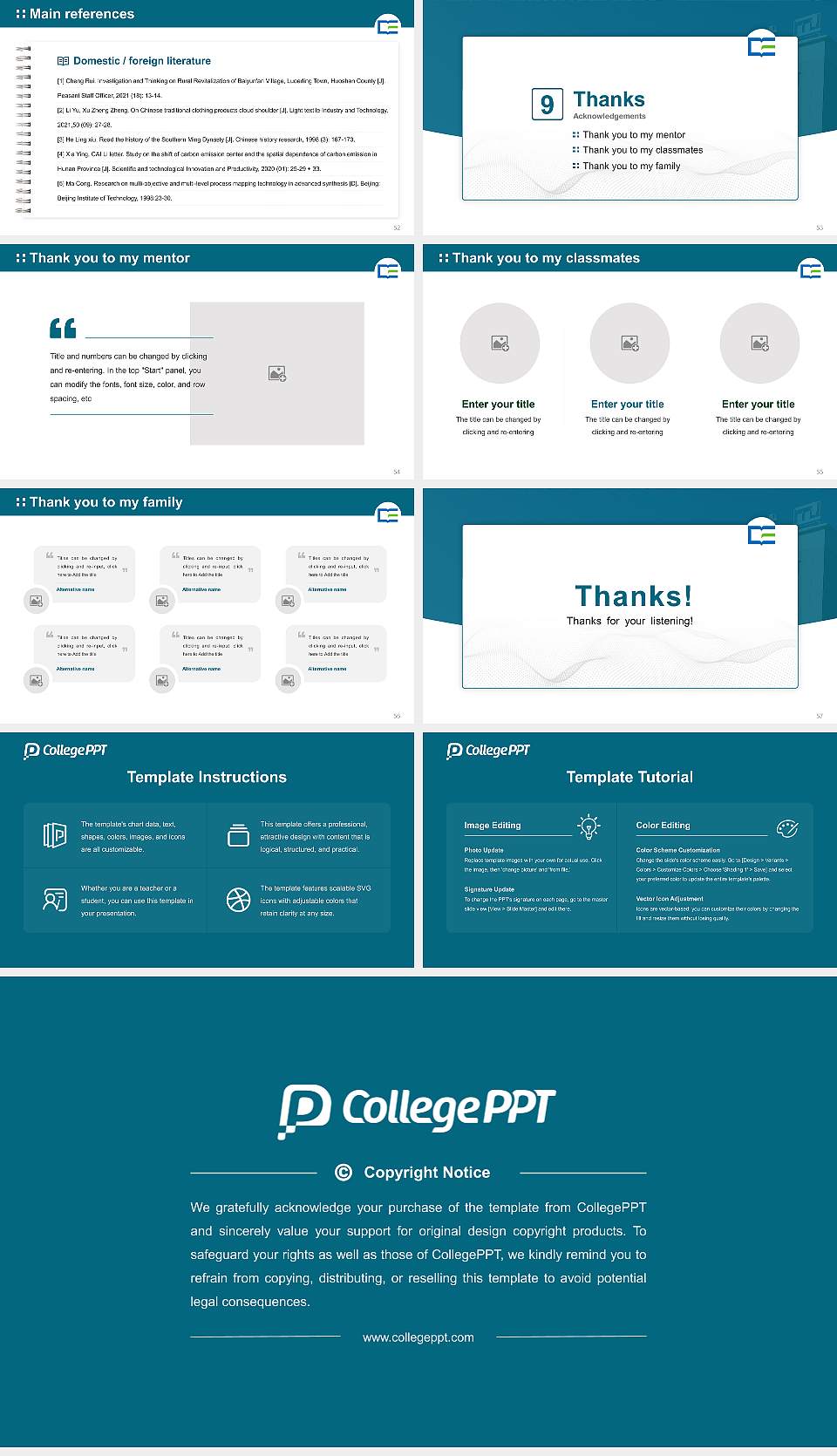 Jeonnam State University Graduation Thesis Defense PPT Template16:9 ratio PPT effect preview image7