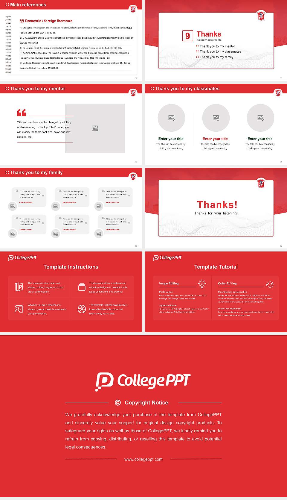 Keimyung College Graduation Thesis Defense PPT Template16:9 ratio PPT effect preview image7