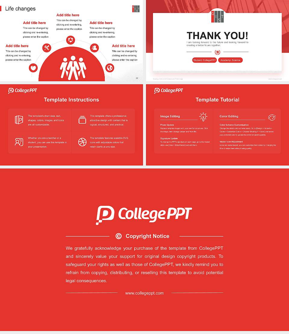 Gwangju Institute of Science and Technology National Scholarship Defense PPT Template16:9 ratio PPT effect preview image4