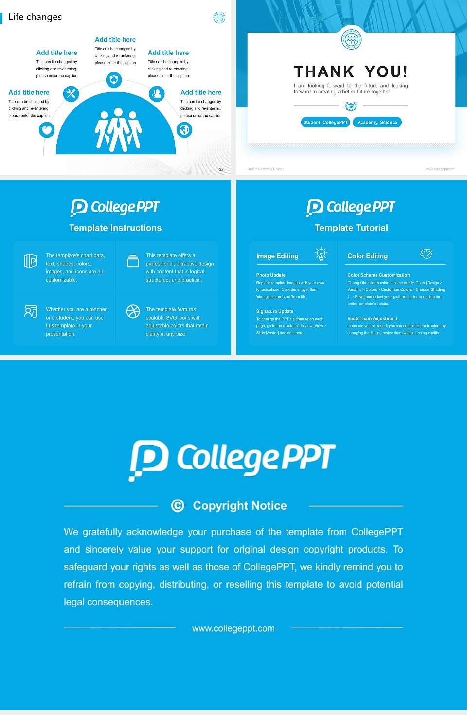 Daelim University College National Scholarship Defense PPT Template4:3 ratio PPT effect preview image4