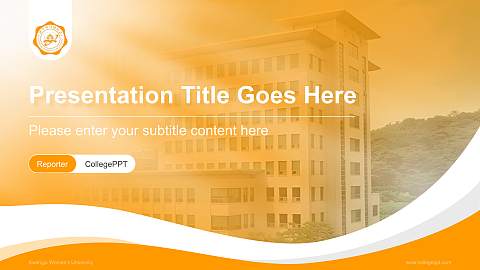 Kwangju Women’s University Lecture Sharing and Networking Event PPT Template