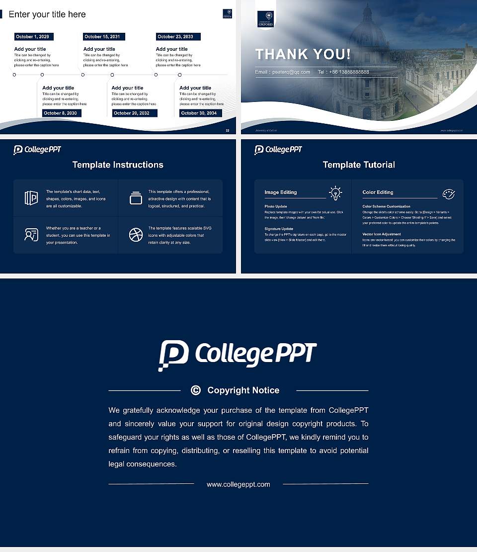 University of Oxford Lecture Sharing and Networking Event PPT Template16:9 ratio PPT effect preview image4