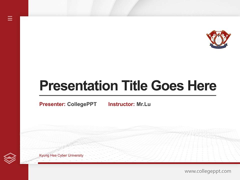 Kyung Hee Cyber University Thesis Proposal/Graduation Defense PPT Template4:3 ratio PPT effect preview image5