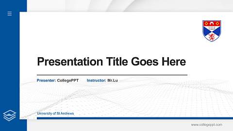 University of St Andrews Thesis Proposal/Graduation Defense PPT Template