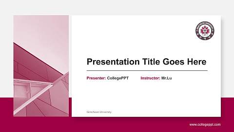 Gimcheon University General Purpose PPT Template