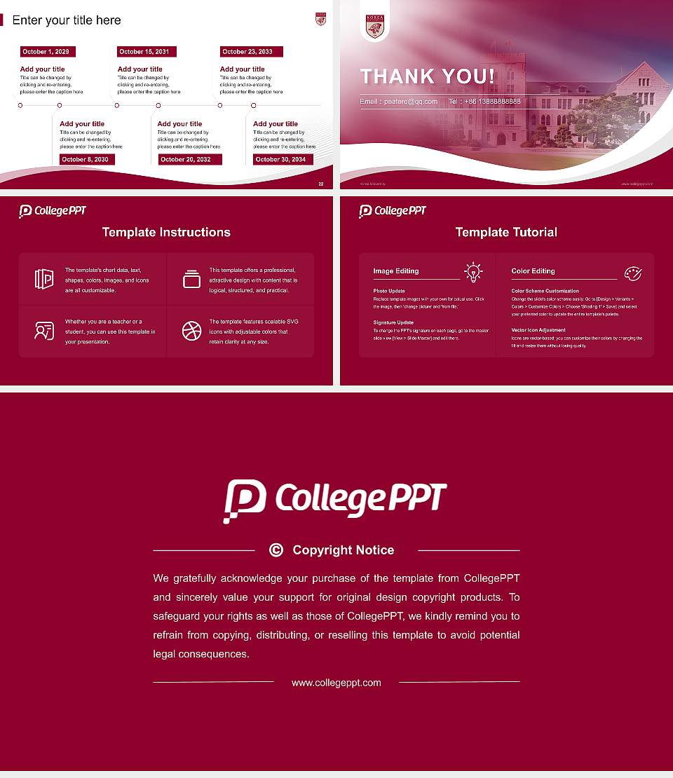 Korea University Lecture Sharing and Networking Event PPT Template16:9 ratio PPT effect preview image4