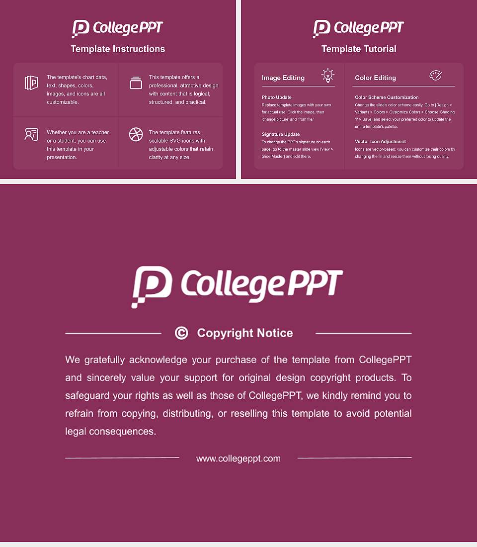 Asia United Theological University Academic Presentation/Research Findings Report PPT Template4:3 ratio PPT effect preview image5