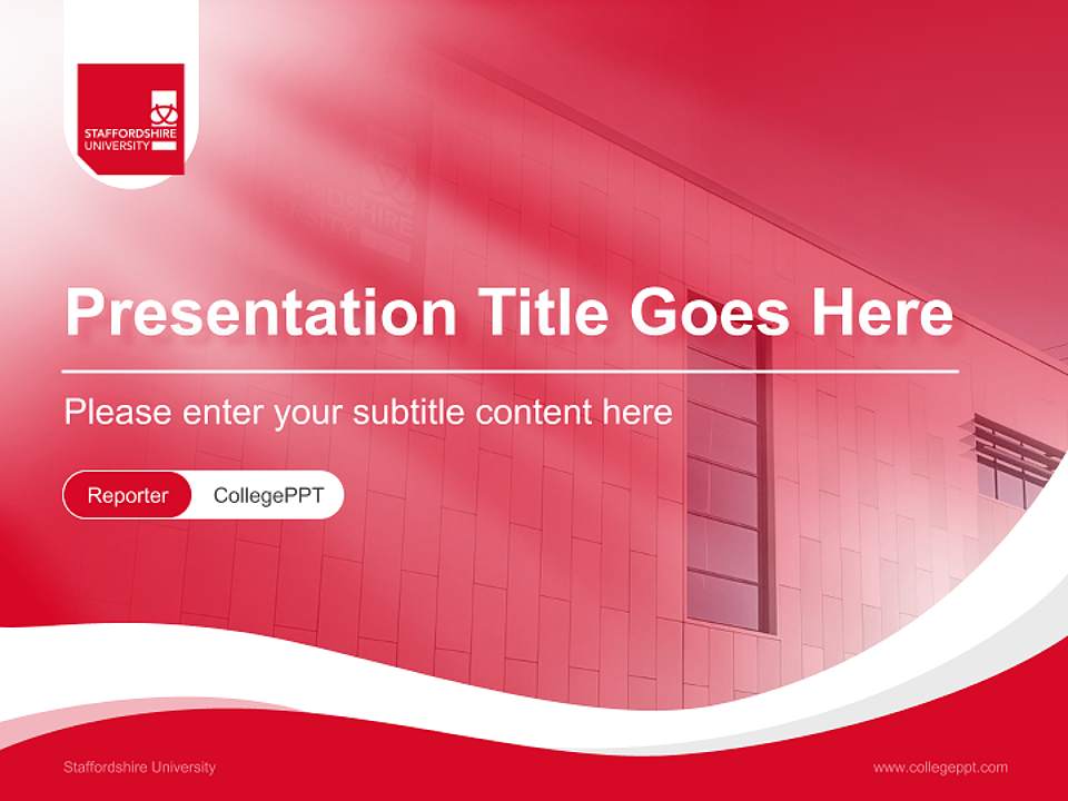 Staffordshire University Lecture Sharing and Networking Event PPT Template4:3 ratio PPT effect preview image4