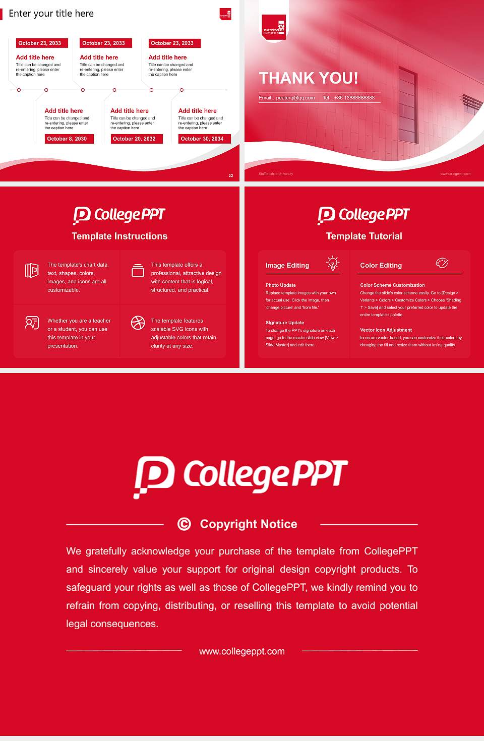 Staffordshire University Lecture Sharing and Networking Event PPT Template4:3 ratio PPT effect preview image4