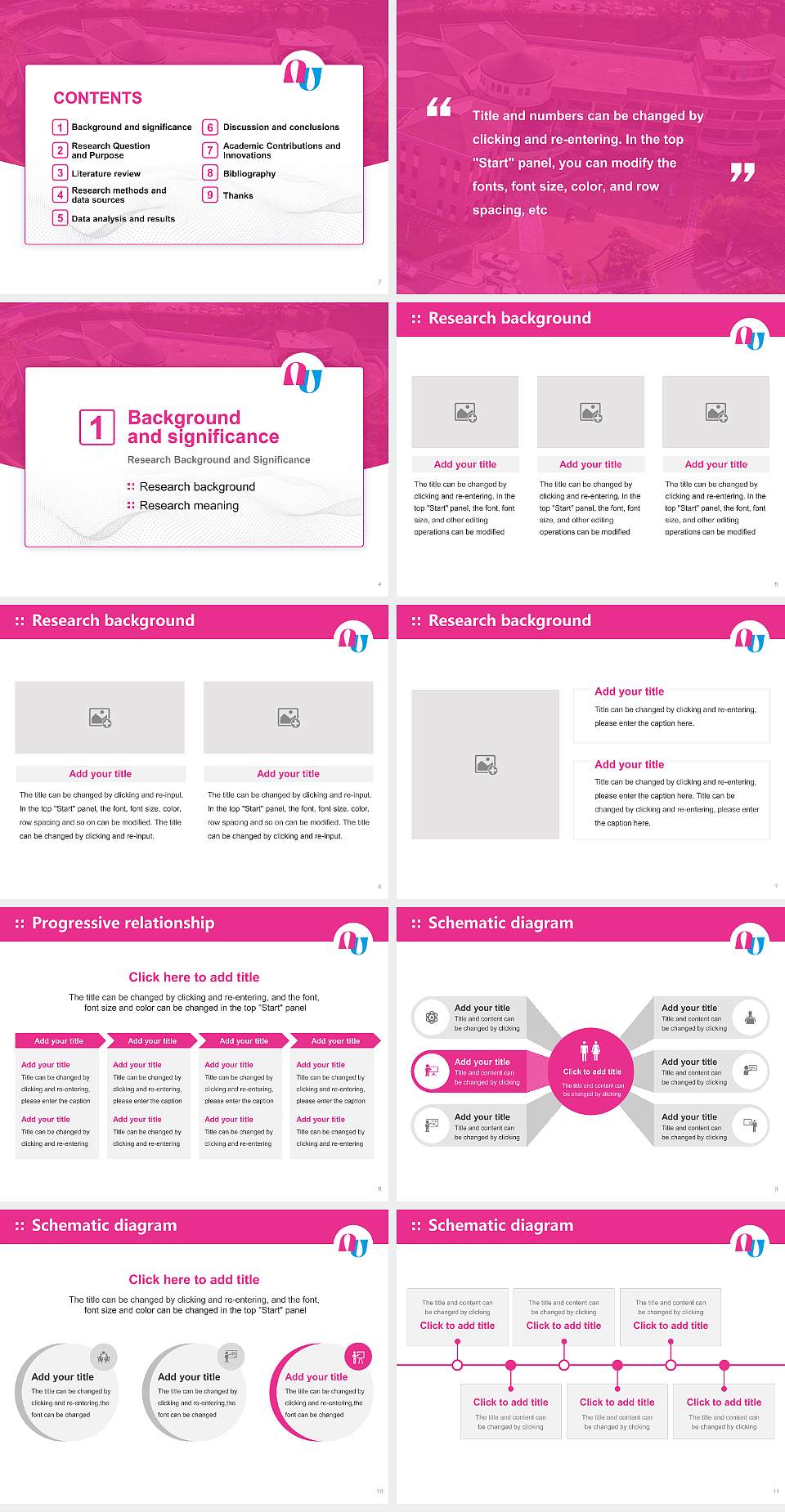 Daegu Arts University Graduation Thesis Defense PPT Template4:3 ratio PPT effect preview image2