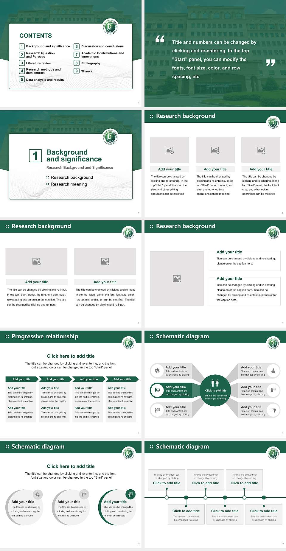 Dongnam Health University Graduation Thesis Defense PPT Template4:3 ratio PPT effect preview image2