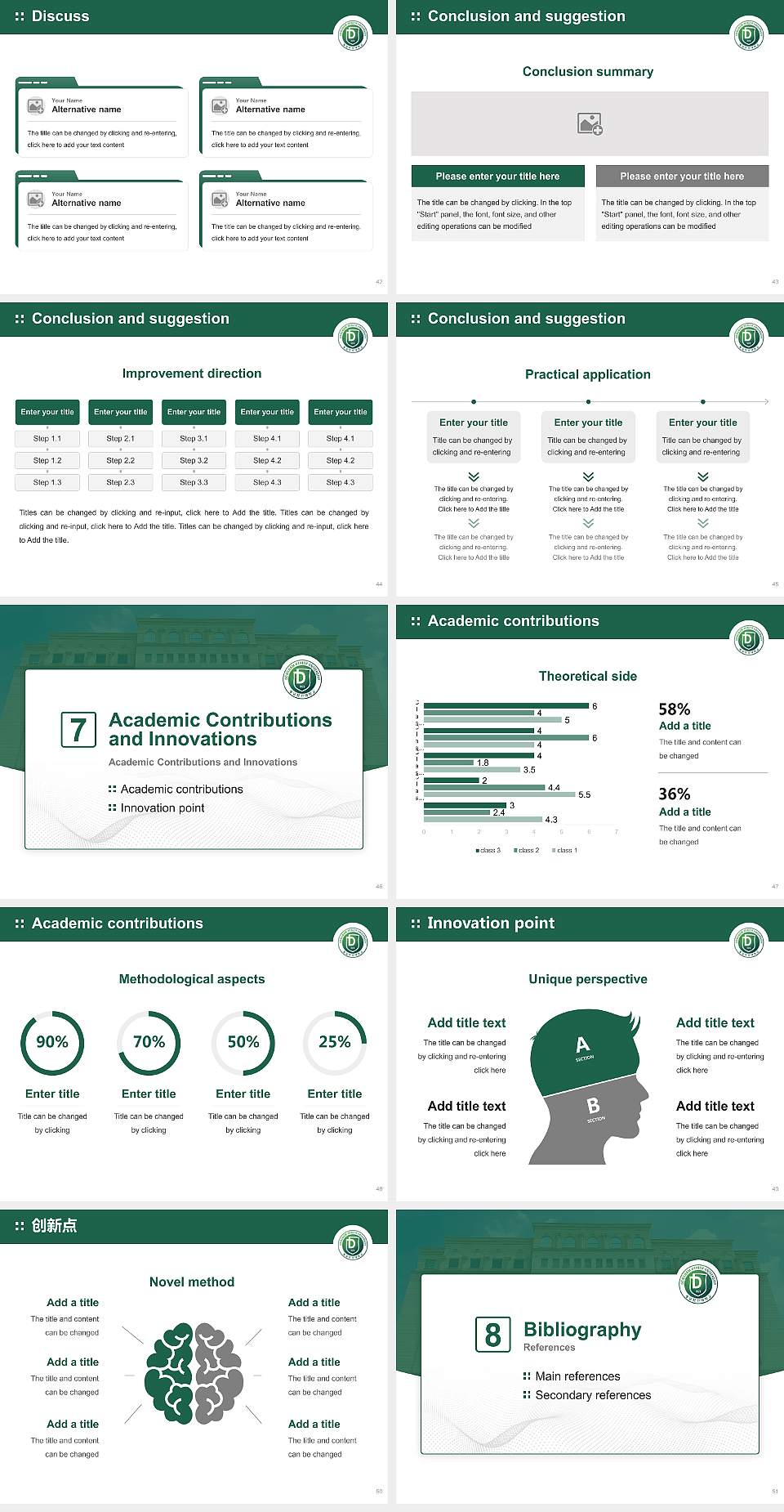Dongnam Health University Graduation Thesis Defense PPT Template4:3 ratio PPT effect preview image6