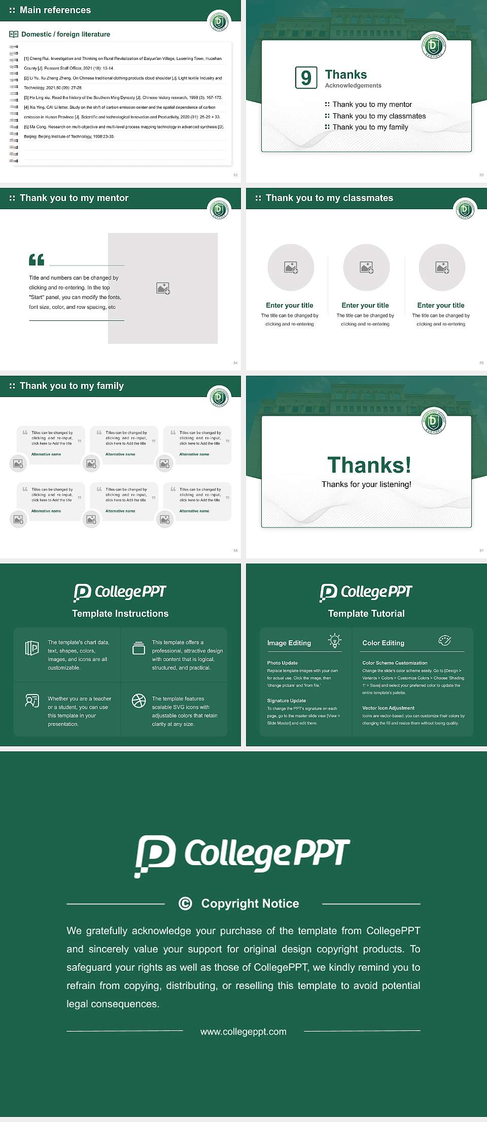 Dongnam Health University Graduation Thesis Defense PPT Template4:3 ratio PPT effect preview image7