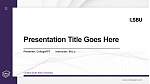 London South Bank University Thesis Proposal/Graduation Defense PPT Template