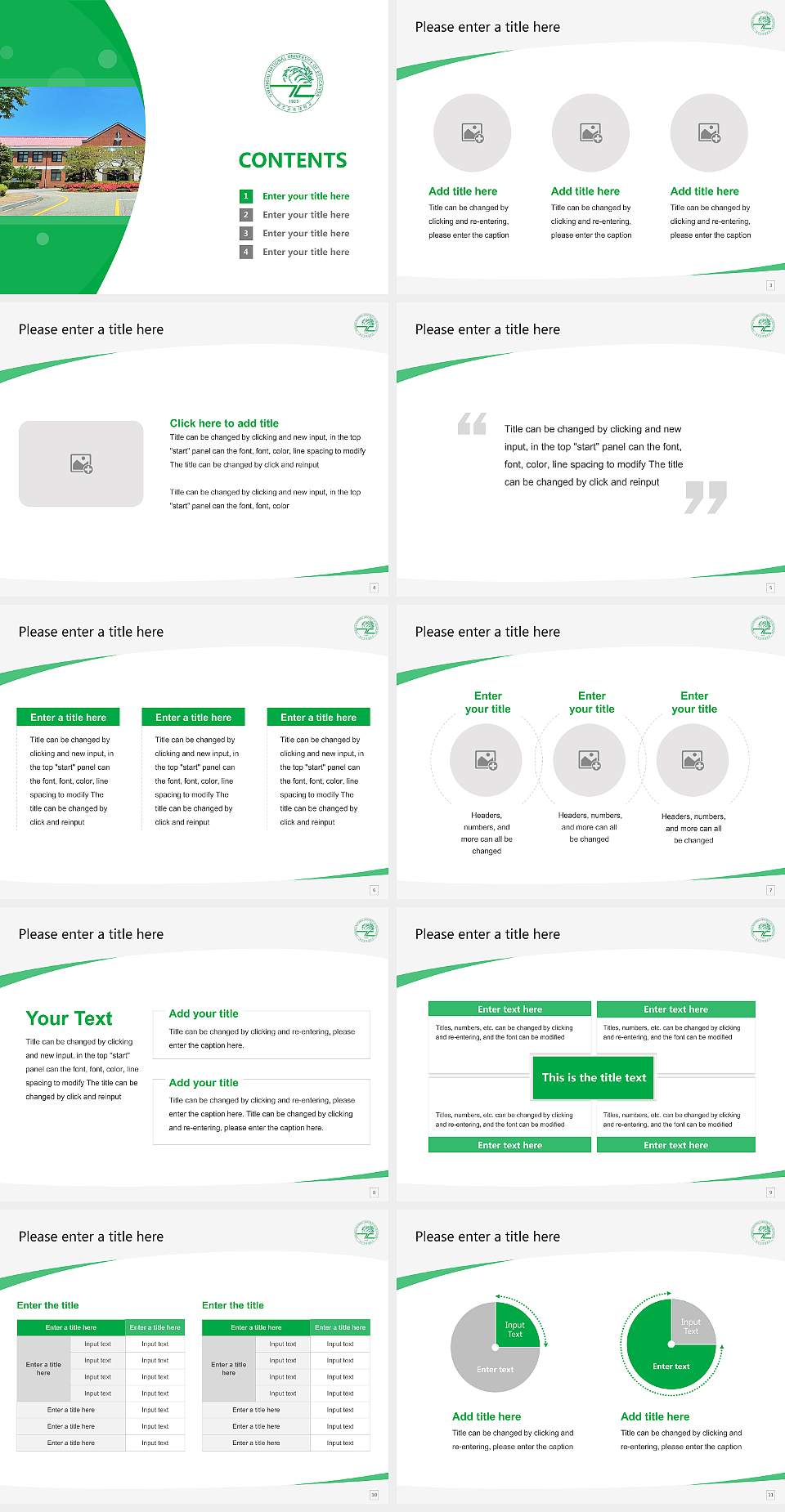 Gwangju National University of Education Course/Courseware Creation PPT Template4:3 ratio PPT effect preview image2
