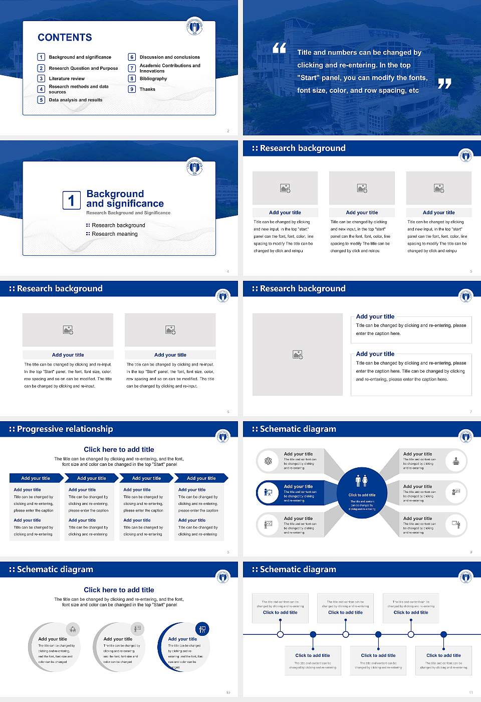 Dongju College Graduation Thesis Defense PPT Template16:9 ratio PPT effect preview image2