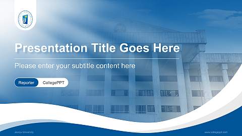 Jeonju University Lecture Sharing and Networking Event PPT Template