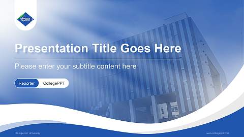 Chungwoon University Lecture Sharing and Networking Event PPT Template