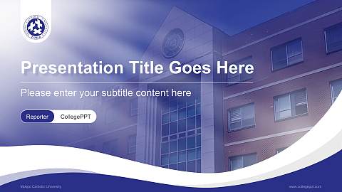 Mokpo Catholic University Lecture Sharing and Networking Event PPT Template