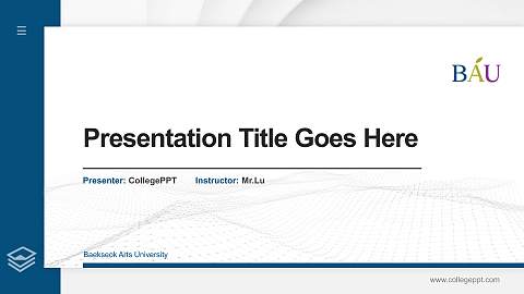 Baekseok Arts University Thesis Proposal/Graduation Defense PPT Template