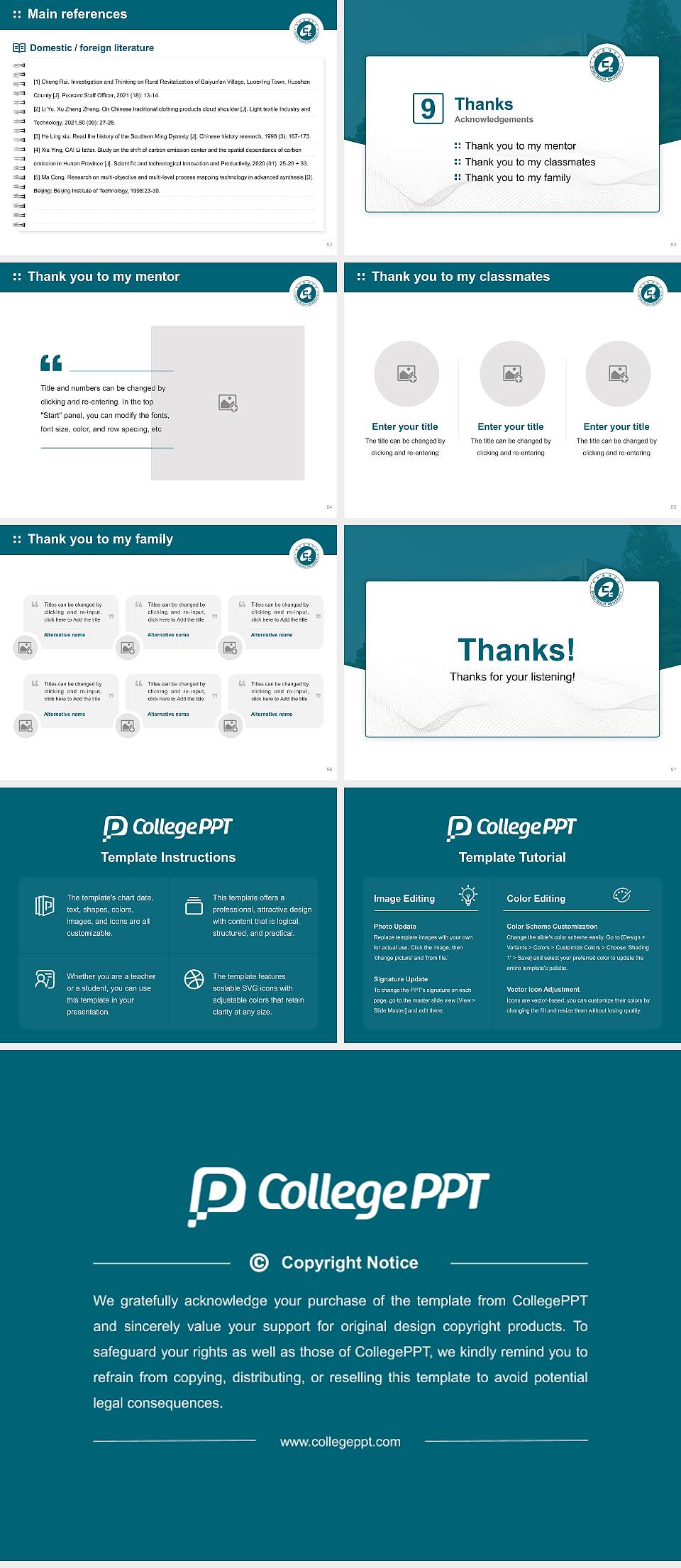Dong Seoul College Graduation Thesis Defense PPT Template4:3 ratio PPT effect preview image7