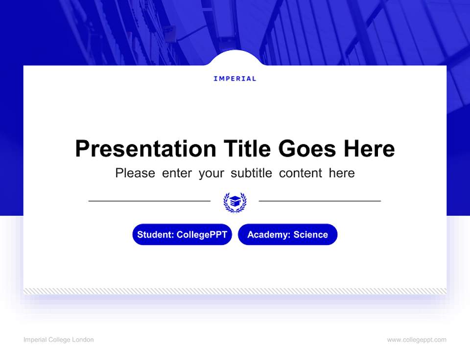 Imperial College London National Scholarship Defense PPT Template4:3 ratio PPT effect preview image4