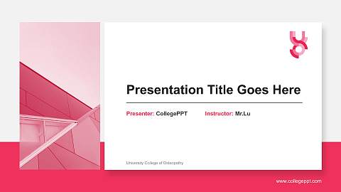 University College of Osteopathy General Purpose PPT Template