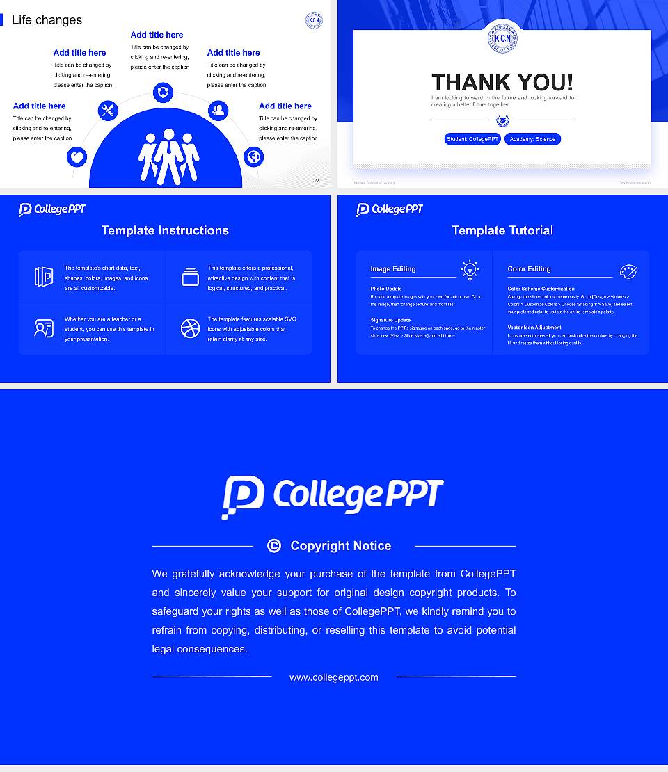 Kunsan College of Nursing National Scholarship Defense PPT Template16:9 ratio PPT effect preview image4