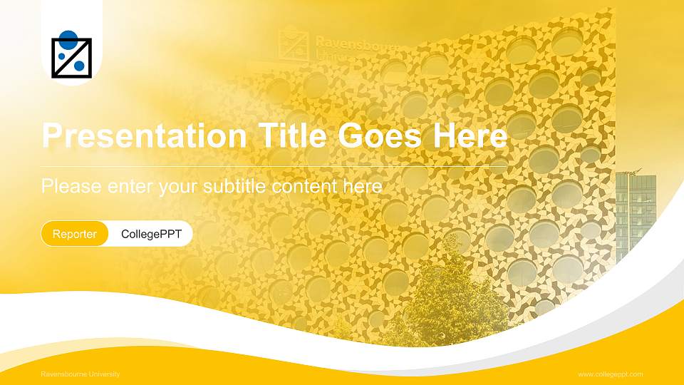 Ravensbourne University Lecture Sharing and Networking Event PPT Template16:9 ratio PPT effect preview image