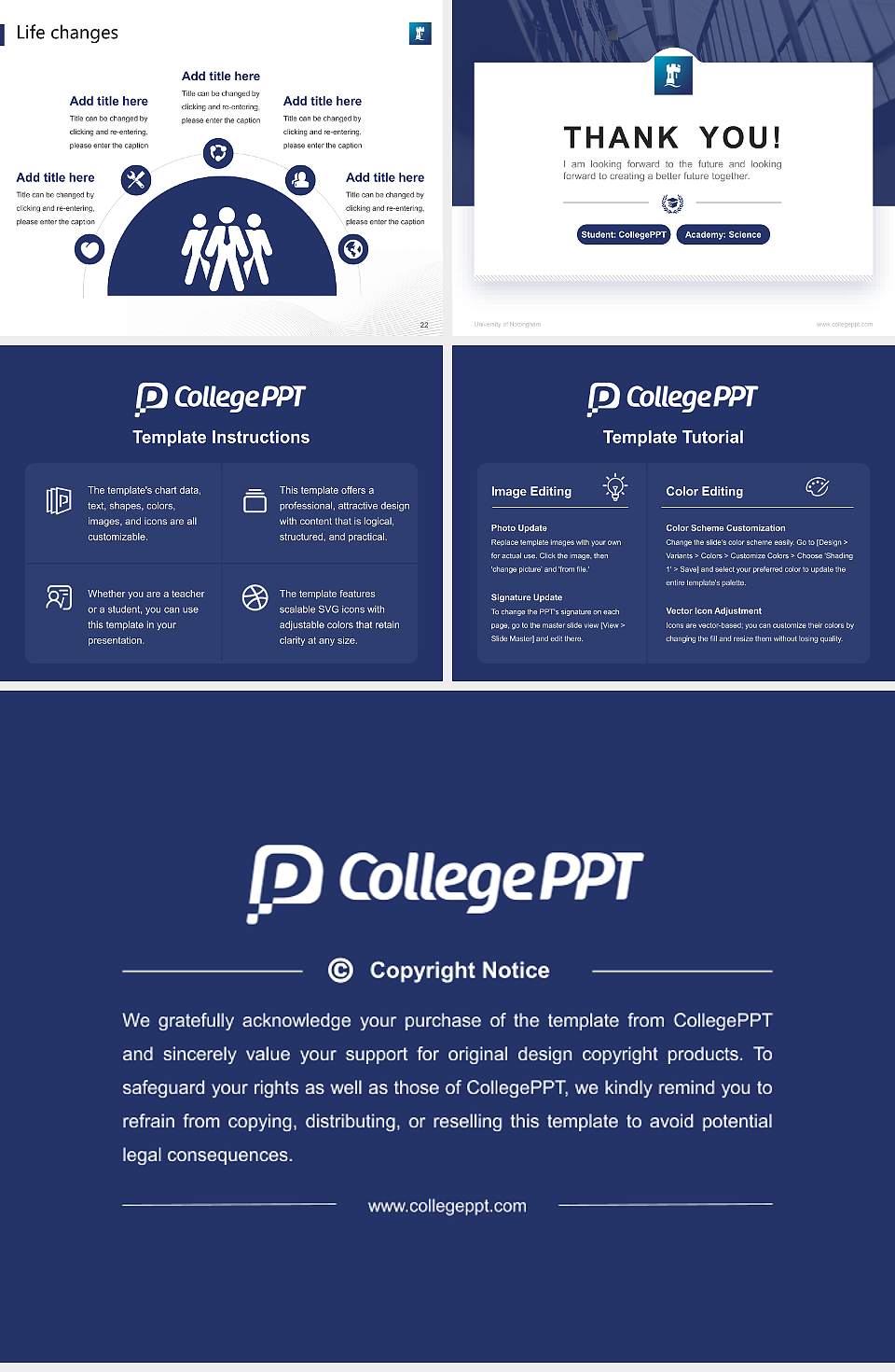 University of Nottingham National Scholarship Defense PPT Template4:3 ratio PPT effect preview image4