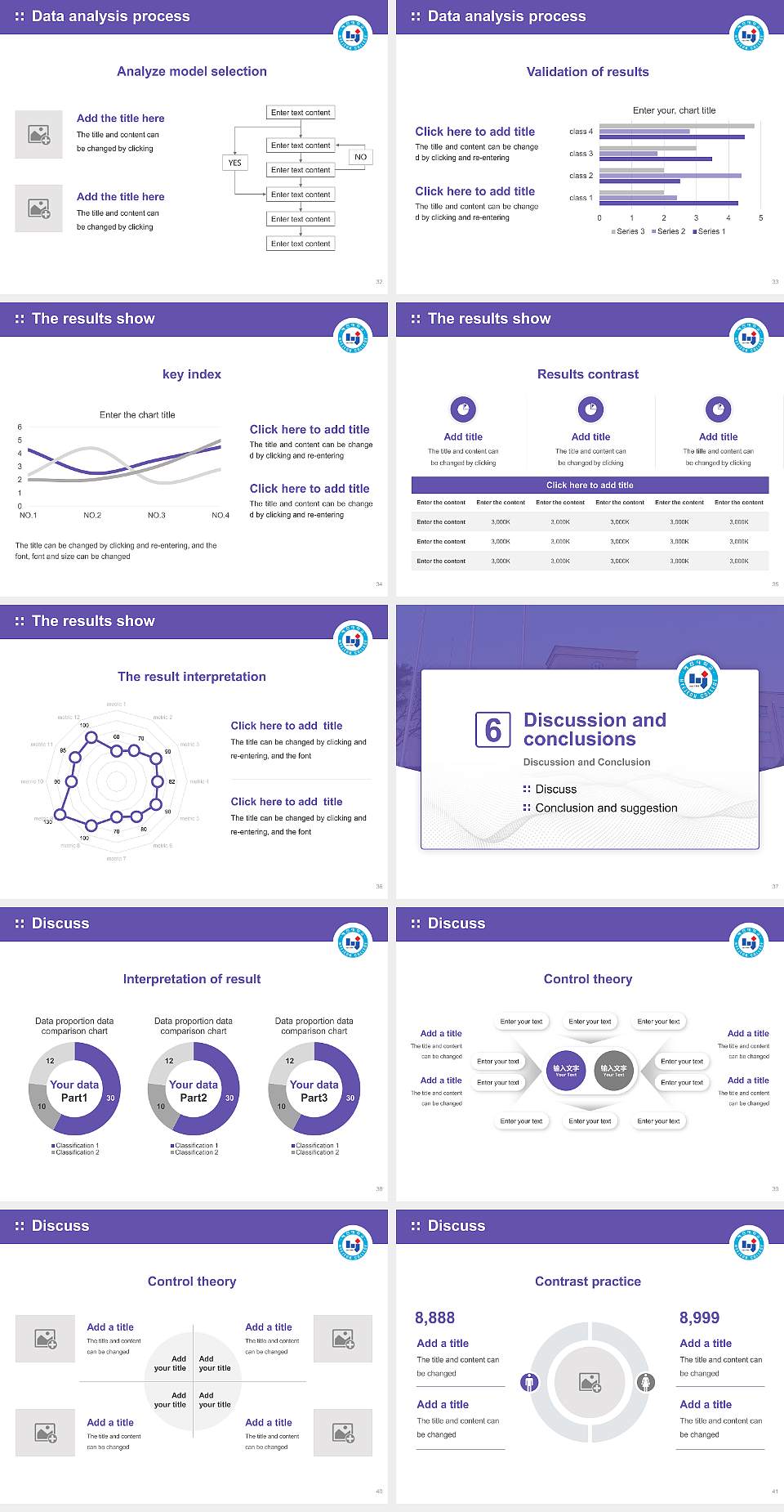 Hyejeon College Graduation Thesis Defense PPT Template4:3 ratio PPT effect preview image5