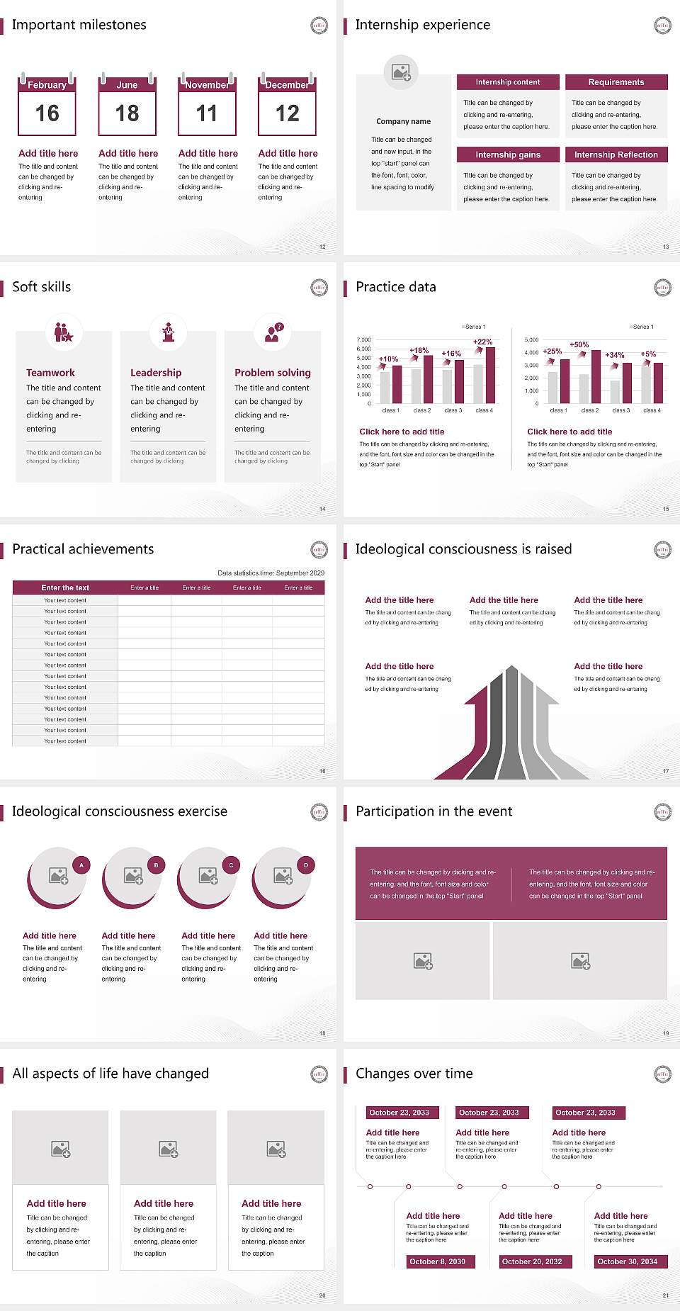 Gyeongin National University of Education National Scholarship Defense PPT Template4:3 ratio PPT effect preview image3