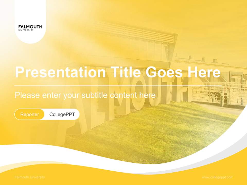 Falmouth University Lecture Sharing and Networking Event PPT Template4:3 ratio PPT effect preview image4