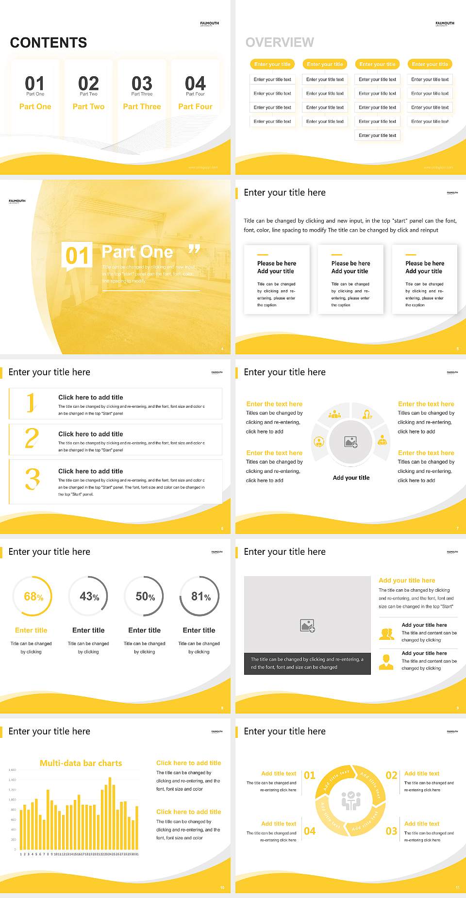 Falmouth University Lecture Sharing and Networking Event PPT Template4:3 ratio PPT effect preview image2