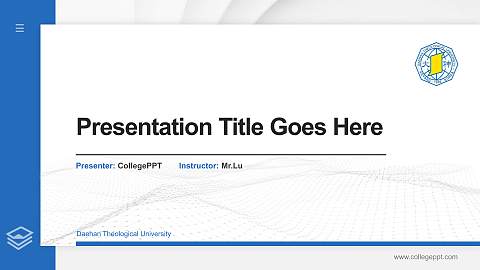 Daehan Theological University Thesis Proposal/Graduation Defense PPT Template
