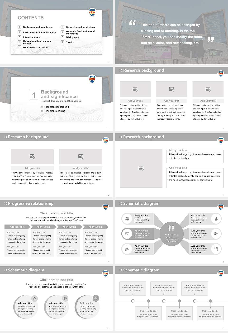 University of Plymouth Graduation Thesis Defense PPT Template16:9 ratio PPT effect preview image2