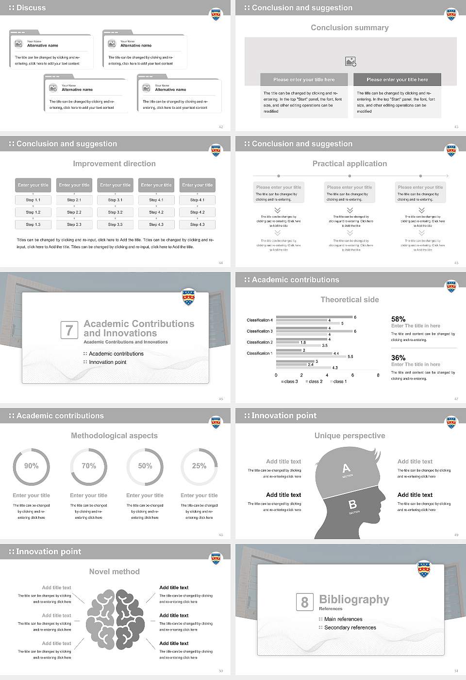 University of Plymouth Graduation Thesis Defense PPT Template16:9 ratio PPT effect preview image6