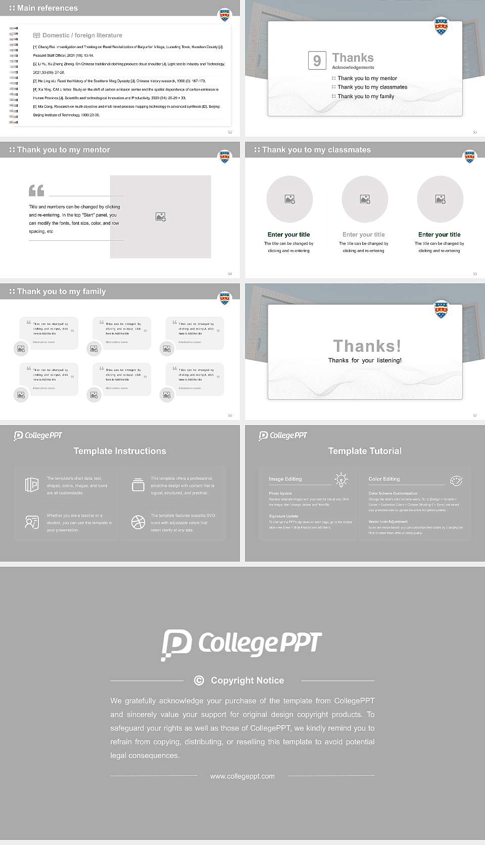 University of Plymouth Graduation Thesis Defense PPT Template16:9 ratio PPT effect preview image7