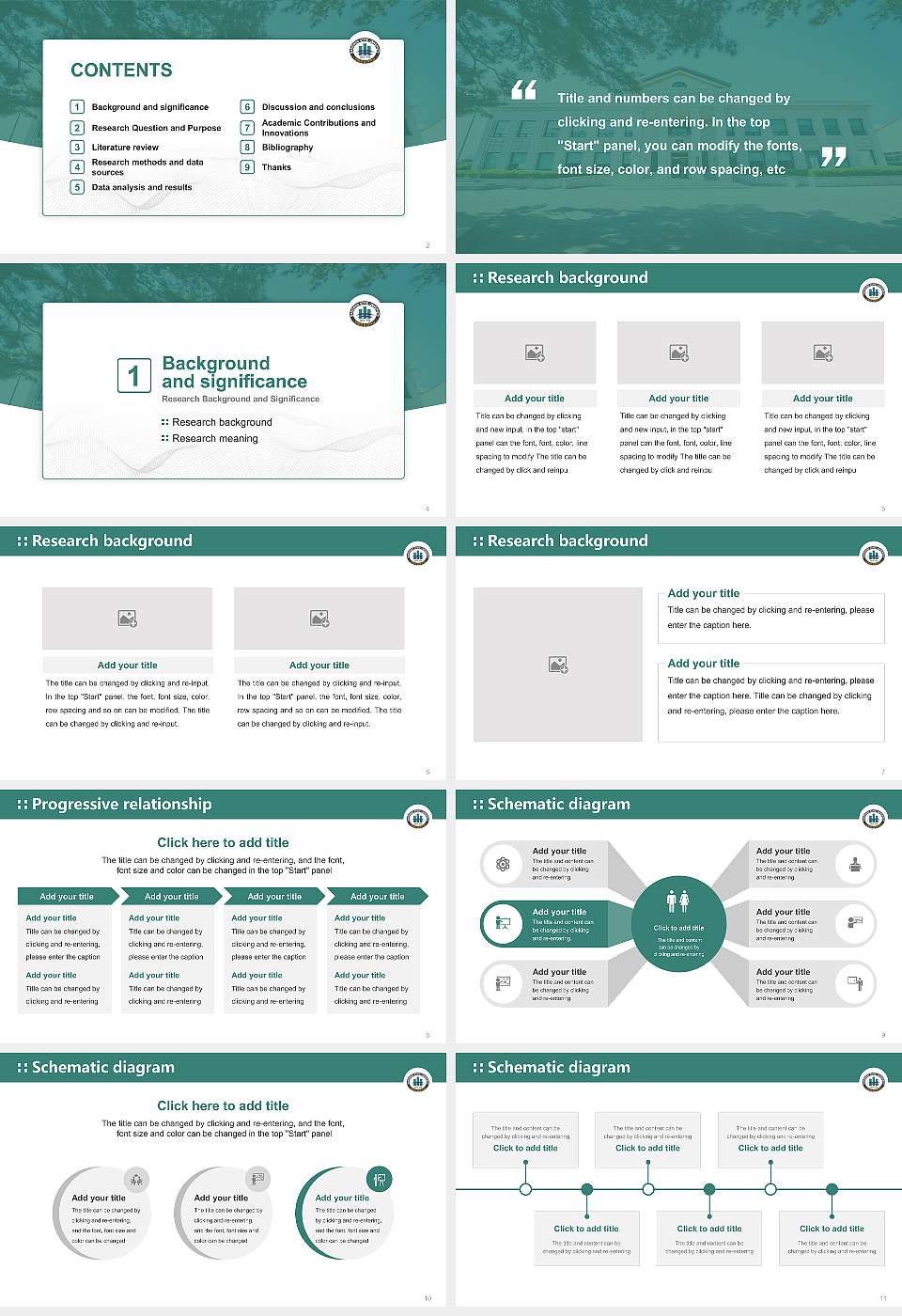 Gangwon State University Graduation Thesis Defense PPT Template16:9 ratio PPT effect preview image2